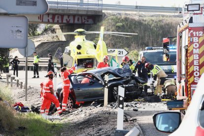 Operativo tras el accidente