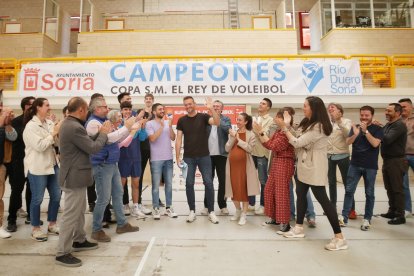 Manu Salvador estuvo arropado por familiares, amigos y compañeros en su despedida como jugador en activo.