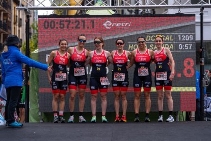 El equipo femenino del Triatlón Soriano lograba la cuarta plaza en tierras murcianas