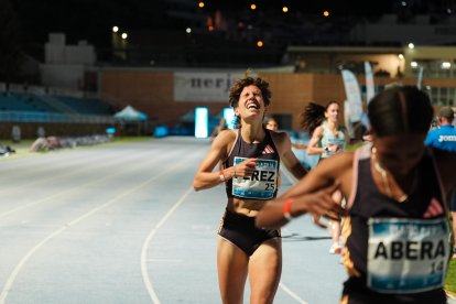 Marta Pérez en la prueba que recientemente se celebró en Nerja.