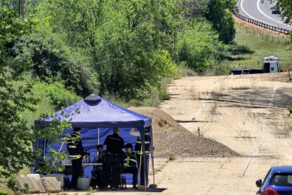 Centro operativo del FBI y la Policía Nacional, cerca de Medinaceli.