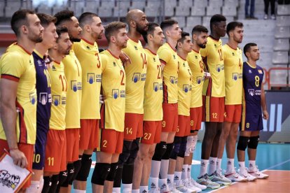 La selección española de voley compite en Liga Europea.