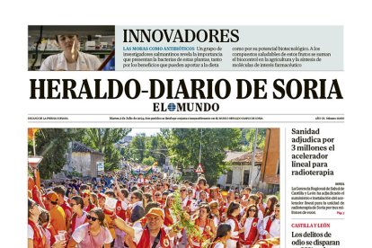 Portada de Heraldo-Diario de Soria de 2 de julio de 2024