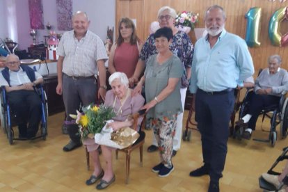 Leonor, en la residencia durante la celebración.