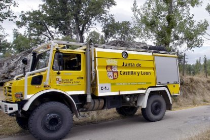 Motobomba de la Junta de Castilla y León en una imagen de archivo.

25/07/2011 FOTÓGRAFO: MARIO TEJEDOR HERNÁNDEZ