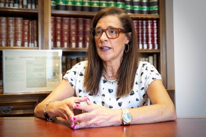 Carmen Fernández, decana del Colegio de Abogados de Soria.