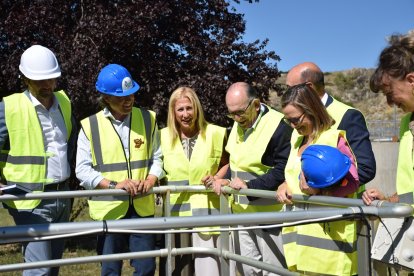 Visita a las obras de la depuradora.