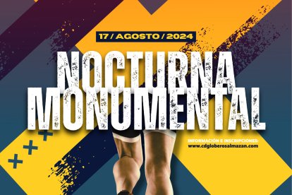 Cartel anunciador de la décima carrera Nocturna de Almazán.