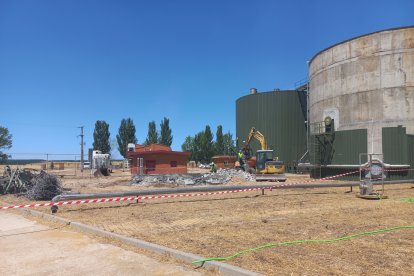 Obras de modernización en la planta de Redexis de Almazán.