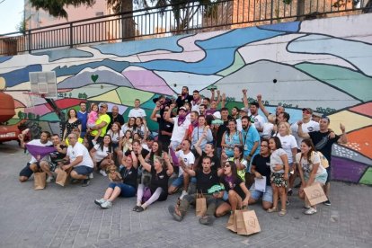 Los participantes en la jornada de convivencia de la Escudería Bnnracing en Borobia.