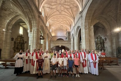 Un momento de la celebración del Día del Misionero este sábado en Vinuesa.