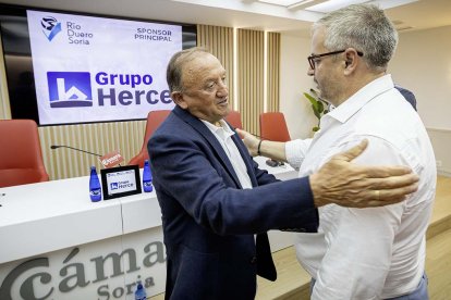 Francisco Rubio y Alfredo Cabrerizo oficializaban la continuidad del patrocinio de Grupo Hercer con el Río Duero Soria