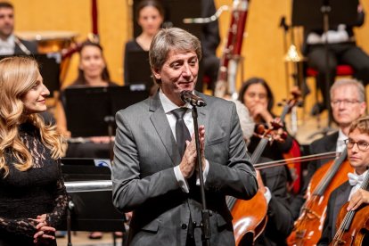 Carlos Martínez Mínguez en la apertura del Otoño Musical Soriano.