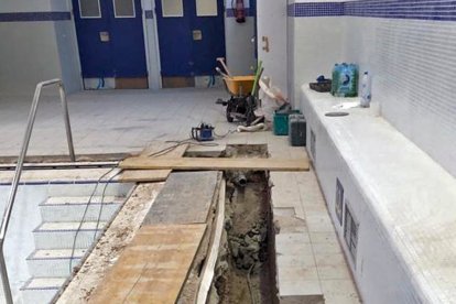 Detalle de las obras que se ejecutaron en la Juventud a principios del verano.HDS