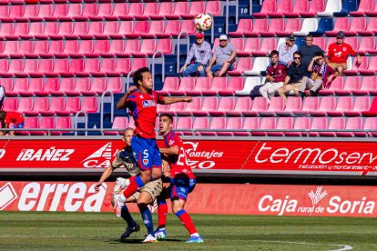 De Frutos es el jefe de la defensa del Numancia.