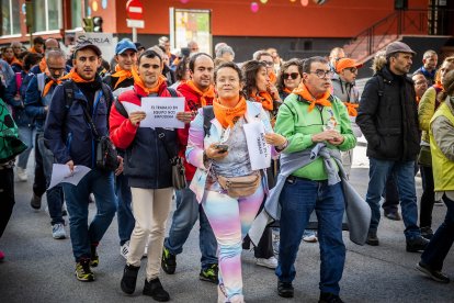 Marcha reivindicativa por la ciudad de Soria en el Día Mundial de la Salud Mental.