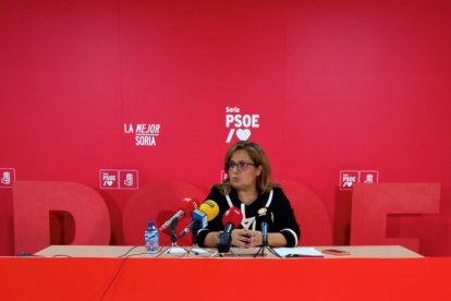 Esther Pérez, portavoz del PSOE en Diputación.