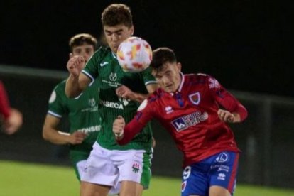 David González en el partido de la Copa del Rey del Numancia de hace dos años ante el San Juan navarro.