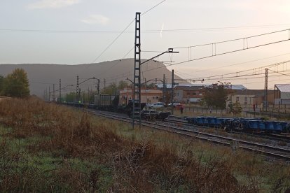 Tren descarrilado en Guadalajara.