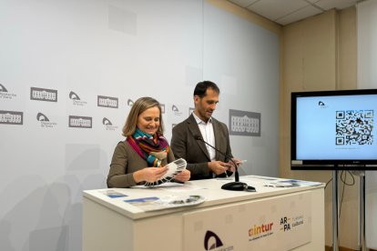 Elia Jiménez y Enrique Rubio, en la presentación de la feria.