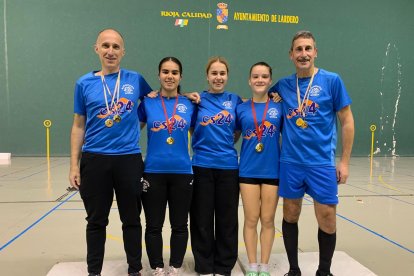 Representantes sorianos en la cita de Lardero.