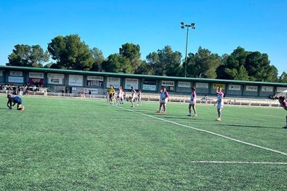 Imagen del partido de las chicas del Ingenieros.