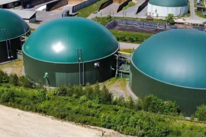 Imagen de una planta de biometano como la que se ubicará en San Esteban.