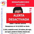 Localizado el joven desaparecido en Soria.