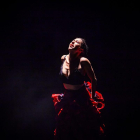 Ana Morales en su muestra de danza contemporanea flamenca