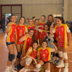 Plantilla del C.V. Río Duero Infantil que compite en el Campeonato de España de Lugo.