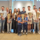 Foto de familia de los campeones del fútbol soriano.