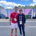 Rafa Revilla y Marta Pérez en la villa olímpica de París 2024.