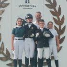 Los integrantes de la Cuadra Garel del Burgo que participaron en el Campeonato de España de Menores de Doma Clásica.