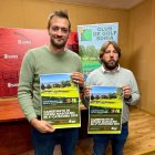 Salvador y Berná en la presentación del Nacional.