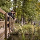 Los pescadores sacaron las cañas a las orillas del río Duero