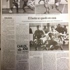 Crónica del partido de hace casi 30 años que publicó La Voz de Avilés con derrota del Numancia.
