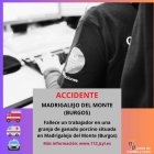 Información del 112 en redes sociales sobre el accidente laboral mortal en una granja de ganado porcino.