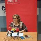 Esther Pérez, portavoz del PSOE en Diputación.