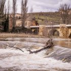 Un paseo junto al Duero sirve como muestra de la bravura de las aguas