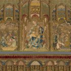 Retablo bordado de la Virgen y el Niño