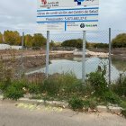 Parcela inundada de agua en la se construirá el centro de salud en una foto cedida por Soria Ya.HDS