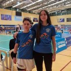 Los jóvenes jugadores sorianos Aaron Barrera y Jimena Ayllón.