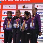 Integrantes de Las Celtíberas que lograron el bronce en el Nacional de cross en la categoría sub 23