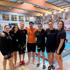 Los integrantes del CD Acuático Soriano que compitieron en Zamora.