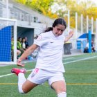 Zaira Gallardo en un partido con el filial del Madrid CFF