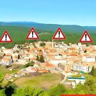 Imagen del cartel informativo que marca el enclave en el que se prevé la tala de árboles.