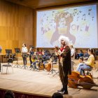 Los alumnos interpretaron el Himno de la alegría