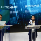 Luis Tudanca y Francisco Igea, en un momento del debate.-- ICAL