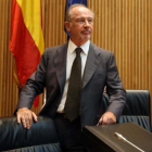 El exministro Rodrigo Rato, durante una comparecencia en la Comisión de Economía del Congreso.-DAVID CASTRO