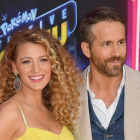 Ryan Reynolds y Blake Levely.-AFP / ANGELA WEISS